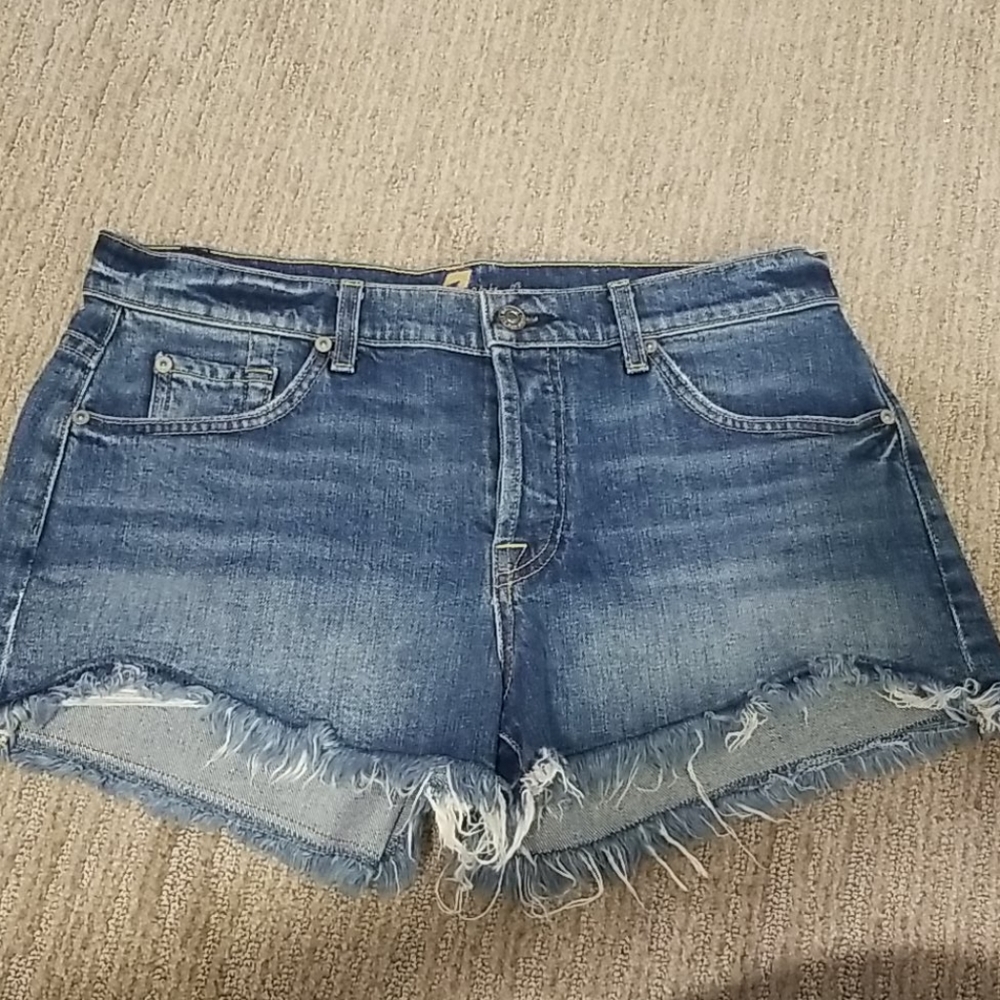 7 for mankind Cut off jean shorts